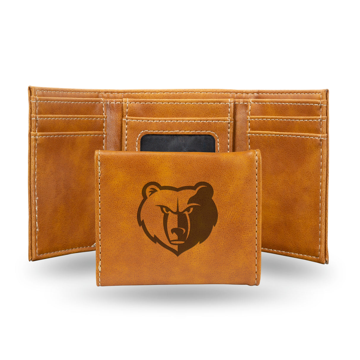 NBA Memphis Grizzlies Laser Engraved Trifold Wallet Fan Gear NBA Memphis Grizzlies