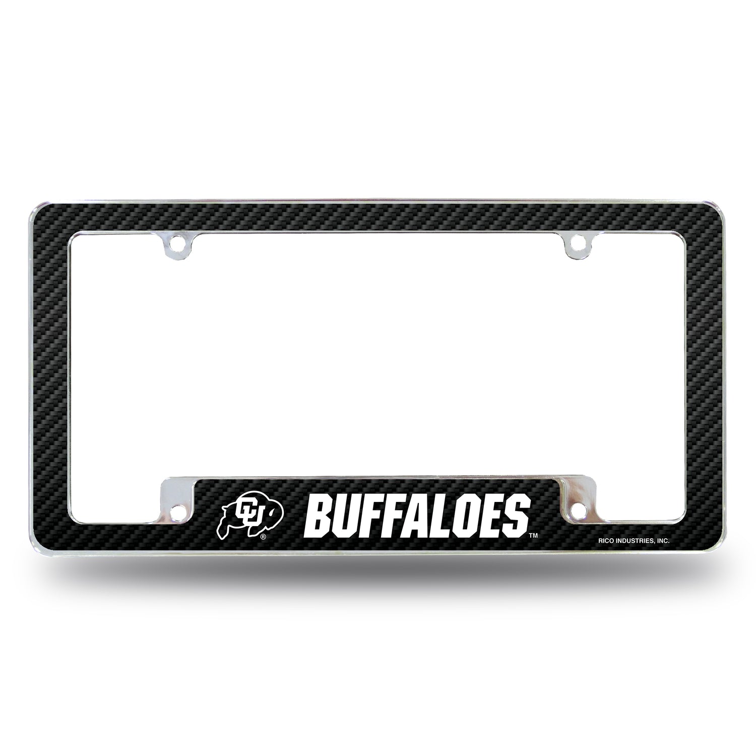 NCAA Colorado Buffaloes All Over Chrome License Plate Frame Fan Gear NCAA Colorado Buffaloes