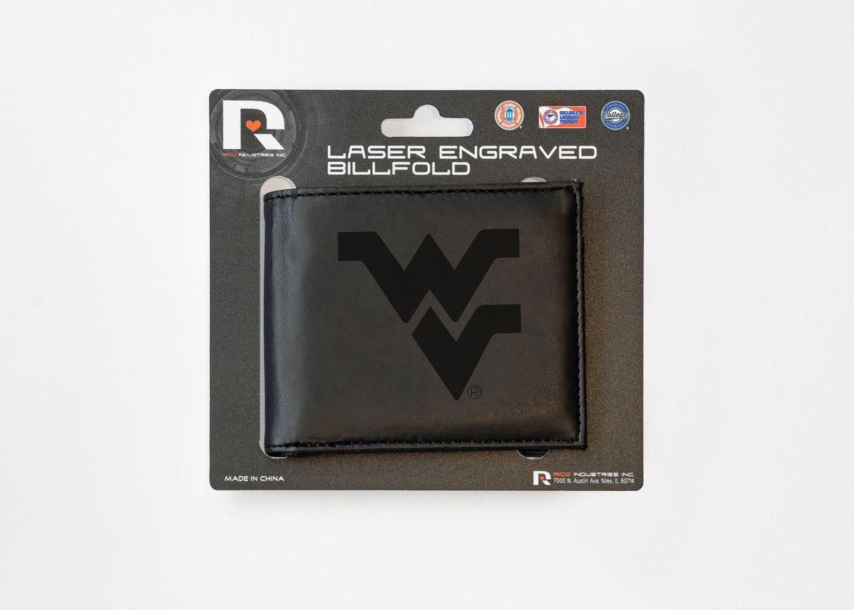 NCAA West Virginia Mountaineers Laser Engraved Bill-Fold Fan Gear NCAA West Virginia Mountaineers