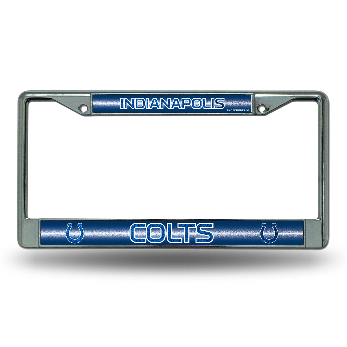 NFL Indianapolis Colts Chrome Glitter License Plate Frame Fan Gear NFL Indianapolis Colts