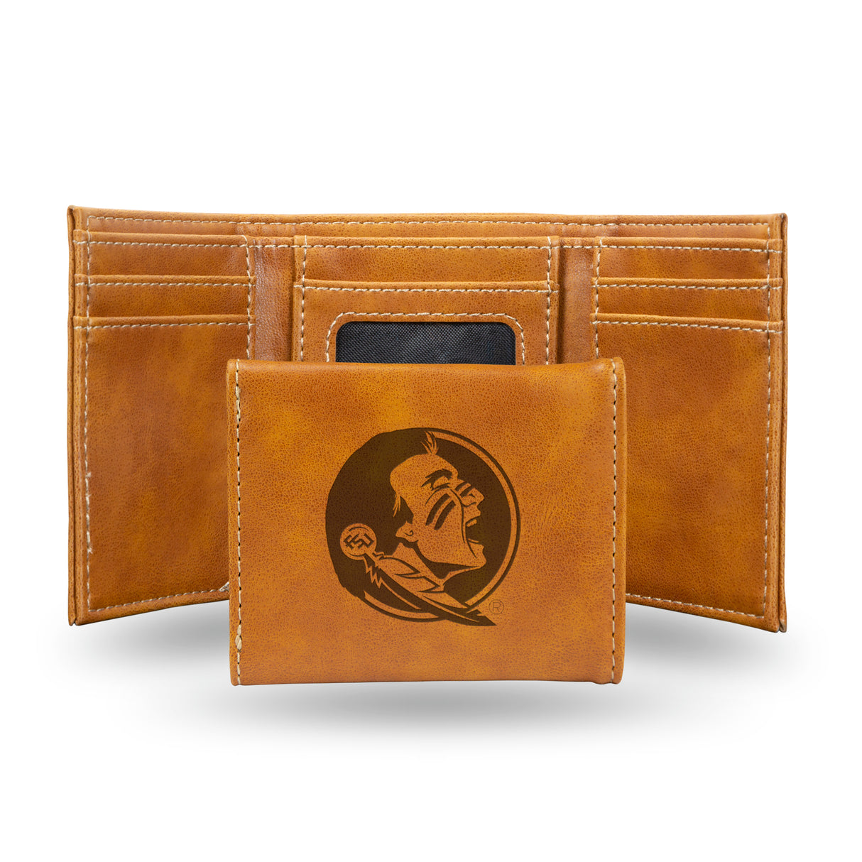 NCAA Florida State Seminoles Laser Engraved Tri-Fold Wallet Fan Gear NCAA Florida State Seminoles