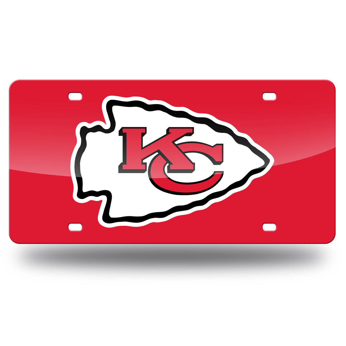 NFL Kansas City Chiefs Laser Cut License Plate Tag Fan Gear NFL Kansas City Chiefs