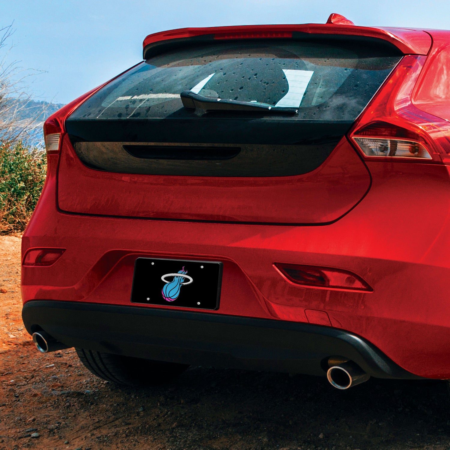 NBA Miami Heat Laser Cut Automobile Tag Fan Gear NBA Miami Heat