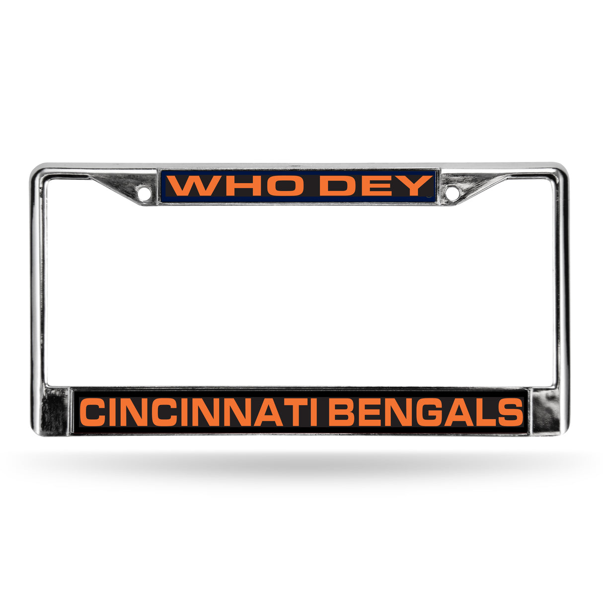 NFL Cincinnati Bengals Laser Cut Chrome License Plate Frame Fan Gear NFL Cincinnati Bengals