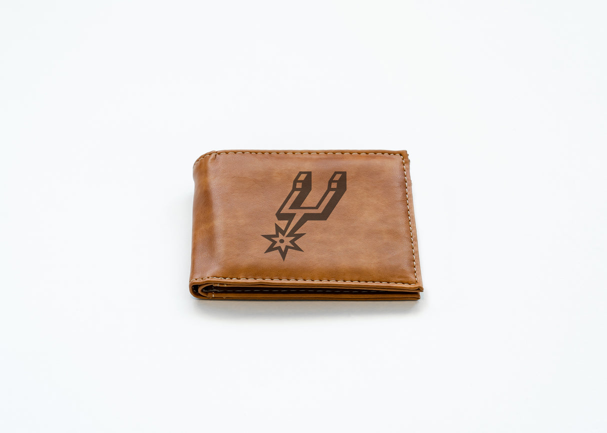 NBA San Antonio Spurs Laser Engraved Bill-Fold Fan Gear NBA San Antonio Spurs