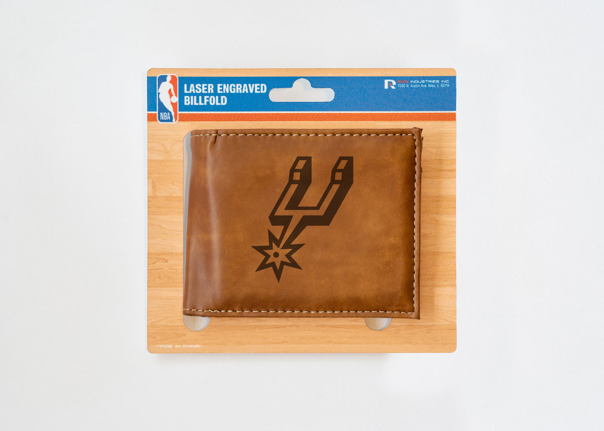 NBA San Antonio Spurs Laser Engraved Bill-Fold Fan Gear NBA San Antonio Spurs