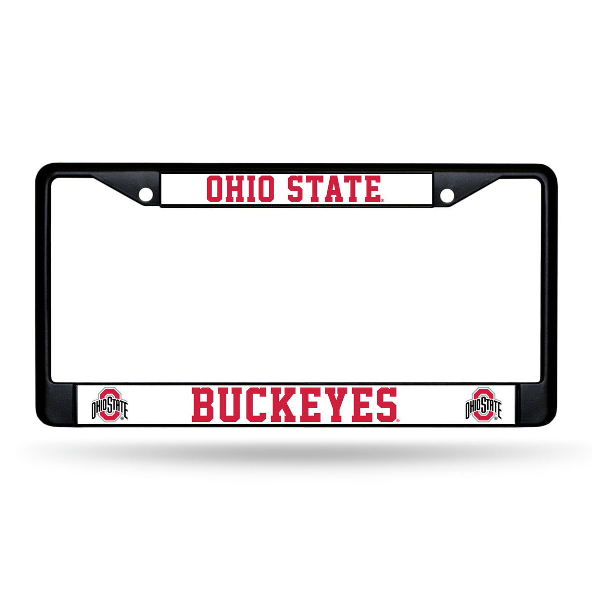NCAA Ohio State Buckeyes Black Chrome License Plate Frame Fan Gear NCAA Ohio State Buckeyes