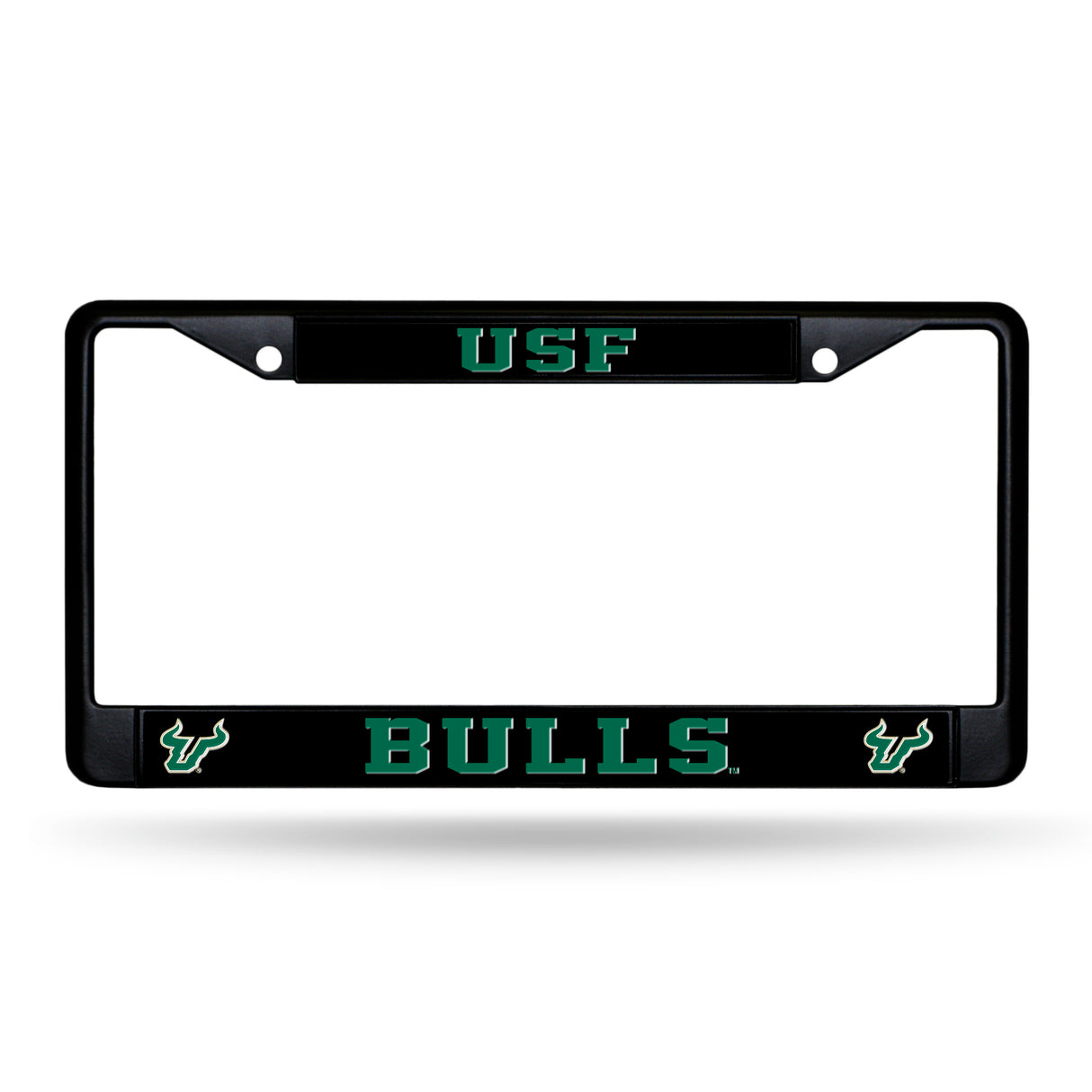 NCAA South Florida Bulls - USF Black Chrome License Plate Frame Fan Gear NCAA South Florida Bulls