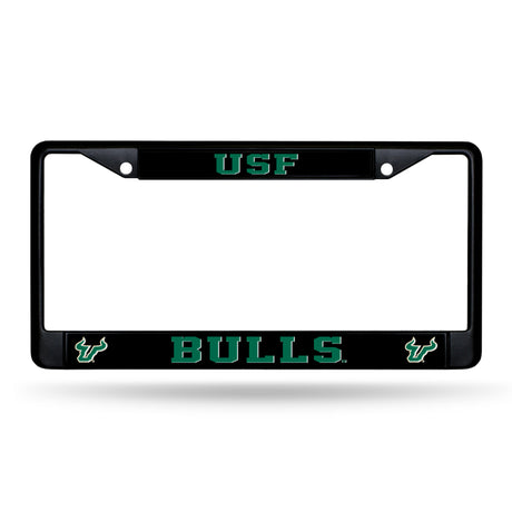 NCAA South Florida Bulls - USF Black Chrome License Plate Frame Fan Gear NCAA South Florida Bulls