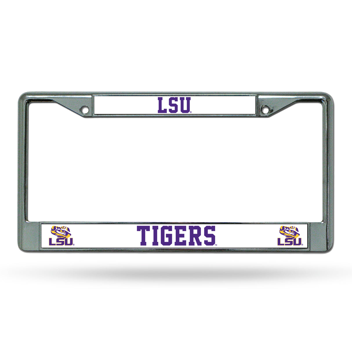 NCAA LSU Tigers Chrome License Plate Frame Fan Gear NCAA LSU Tigers
