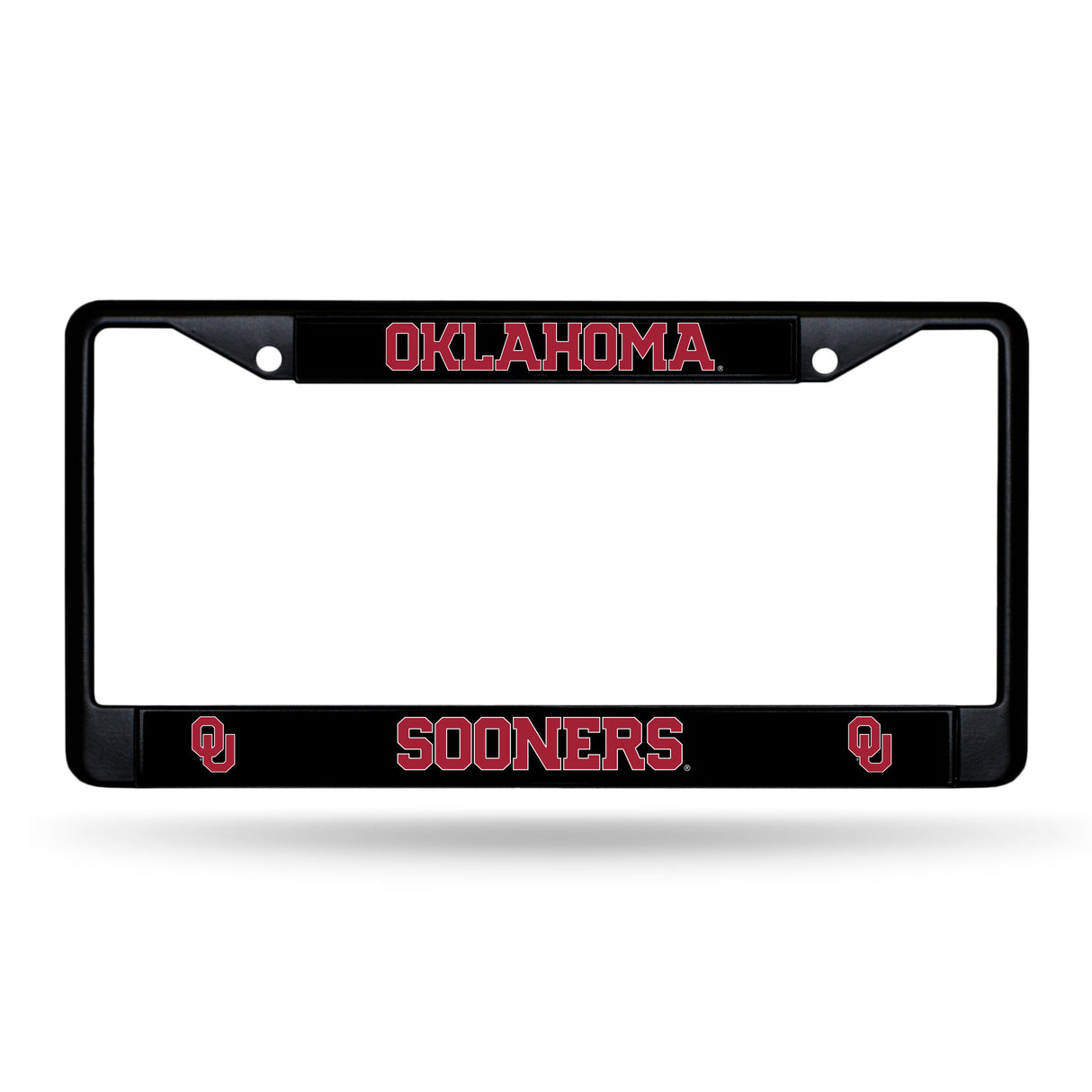 NCAA Oklahoma Sooners Black Chrome License Plate Frame Fan Gear NCAA Oklahoma Sooners