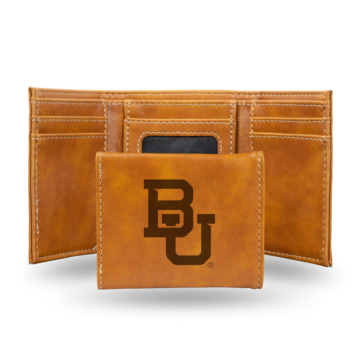 NCAA Baylor Bears Laser Engraved Tri-Fold Wallet Fan Gear NCAA Baylor Bears