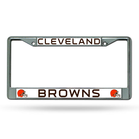 NFL Cleveland Browns Chrome License Plate Frame Fan Gear NFL Cleveland Browns