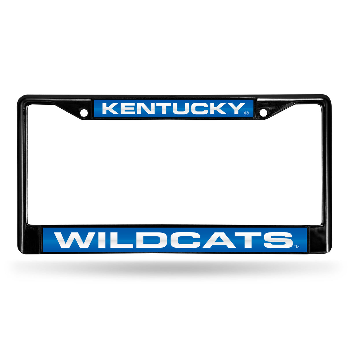 NCAA Kentucky Wildcats Laser Cut Black Chrome License Plate Frame Fan Gear NCAA Kentucky Wildcats