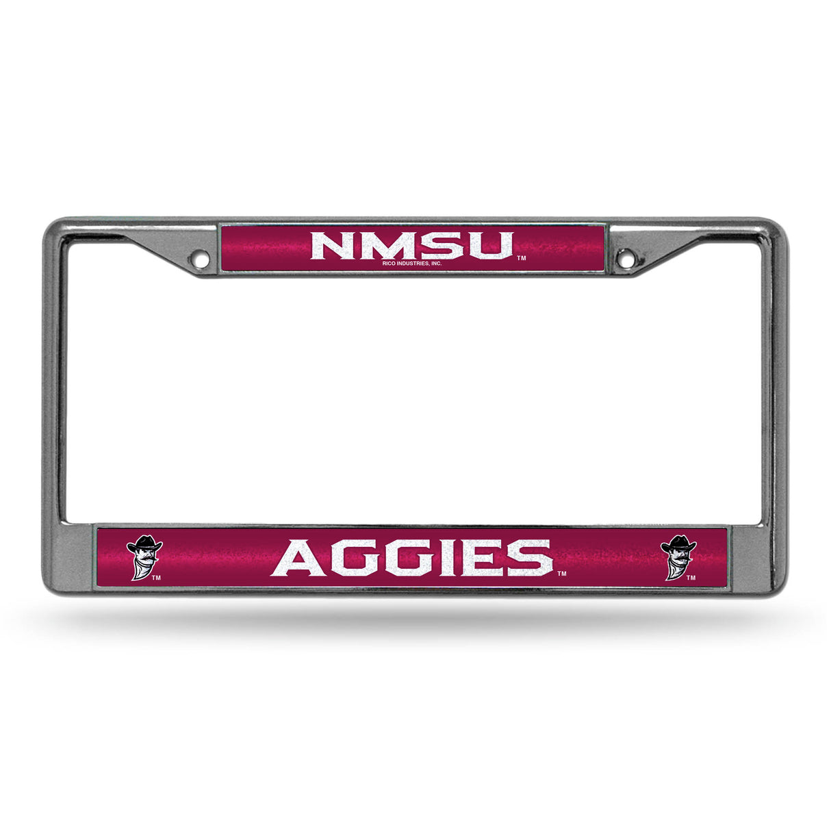 NCAA New Mexico State Aggies Chrome Glitter License Plate Frame Fan Gear NCAA New Mexico State Aggies