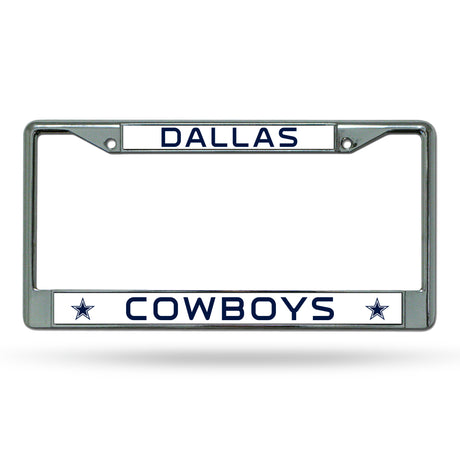 NFL Dallas Cowboys Chrome License Plate Frame Fan Gear NFL Dallas Cowboys