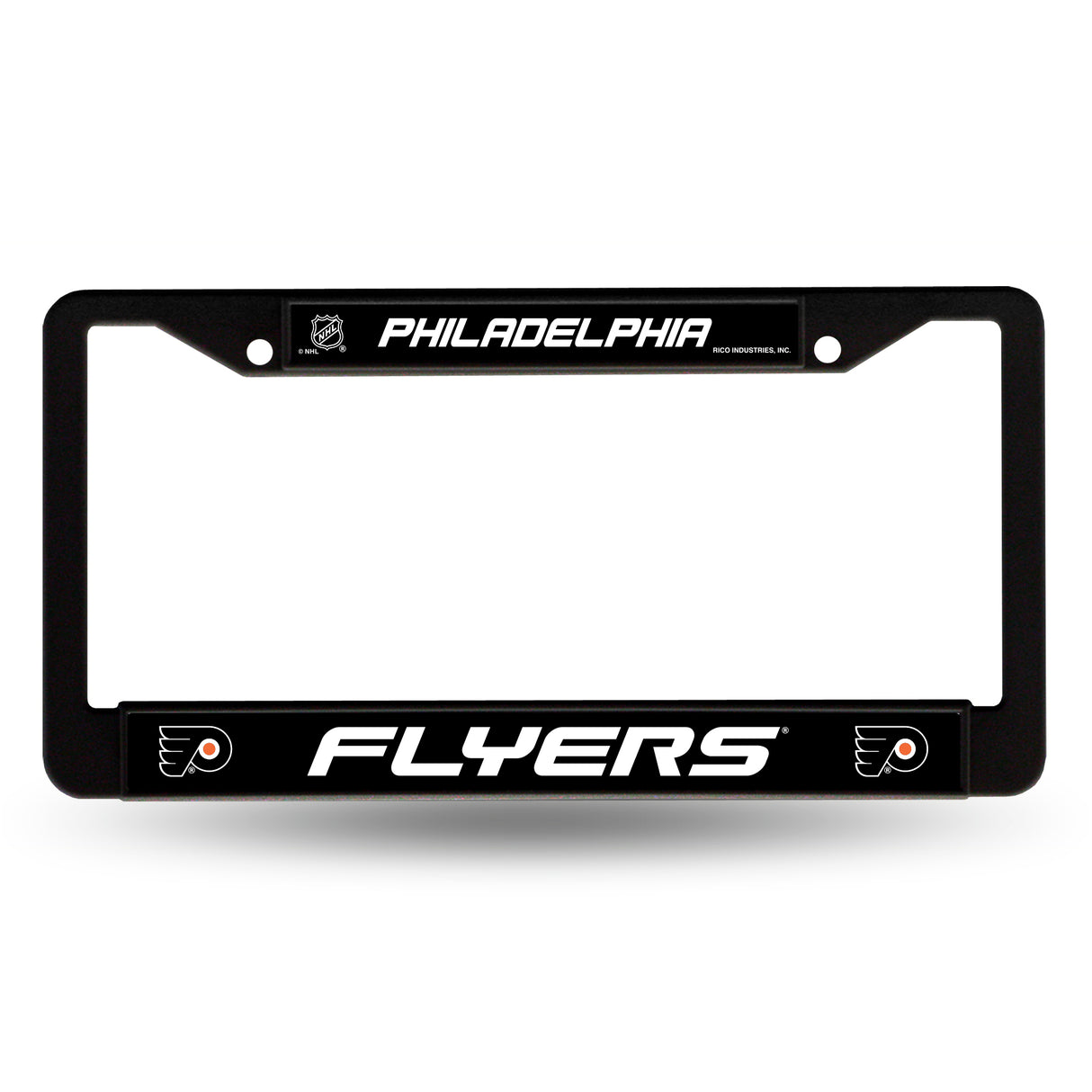 NHL Philadelphia Flyers Black Chrome License Plate Frame Fan Gear NHL Philadelphia Flyers