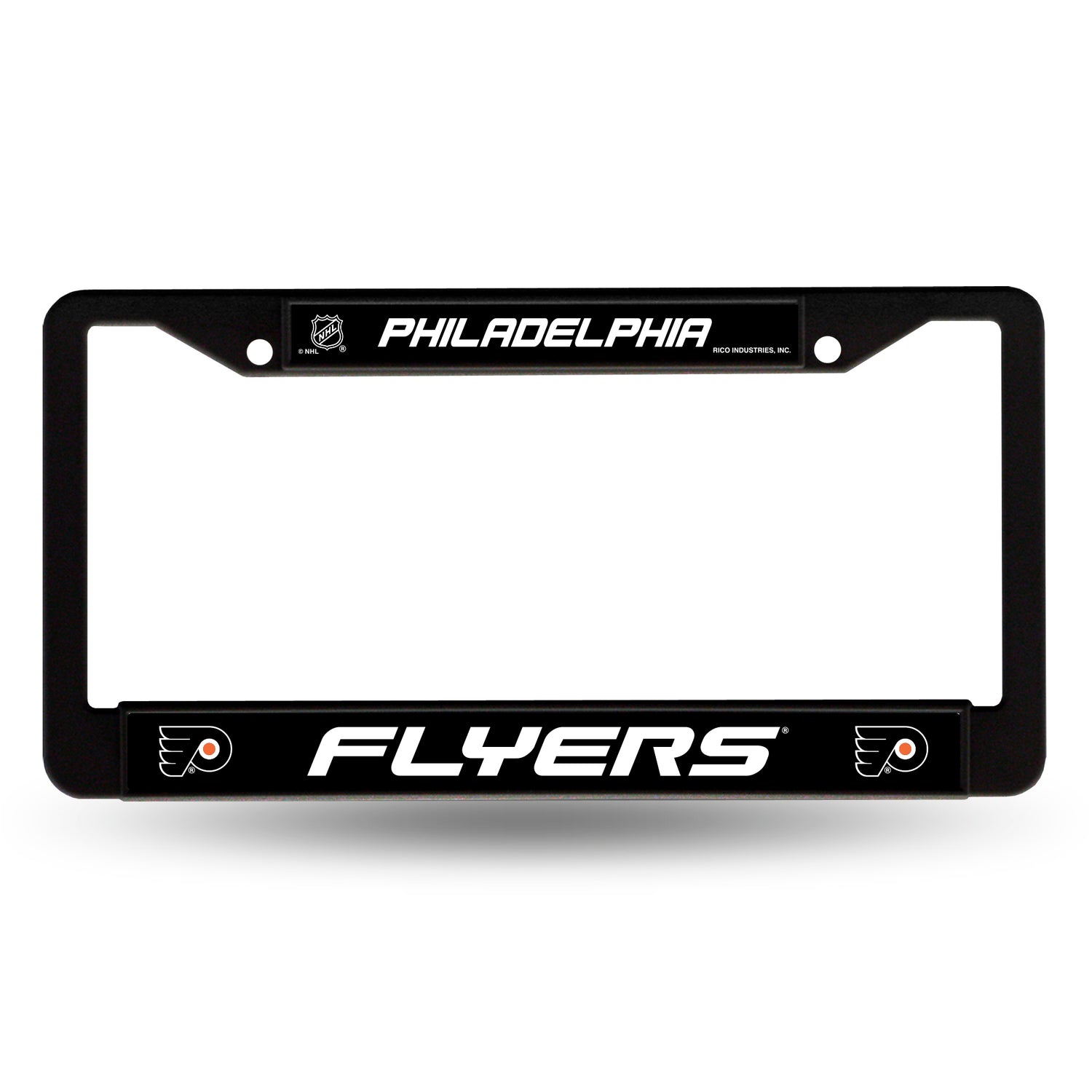 NHL Philadelphia Flyers Black Chrome License Plate Frame Fan Gear NHL Philadelphia Flyers