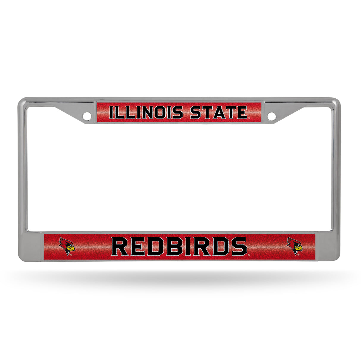 NCAA Illinois State Redbirds Chrome Glitter License Plate Frame Fan Gear NCAA Illinois State Redbirds