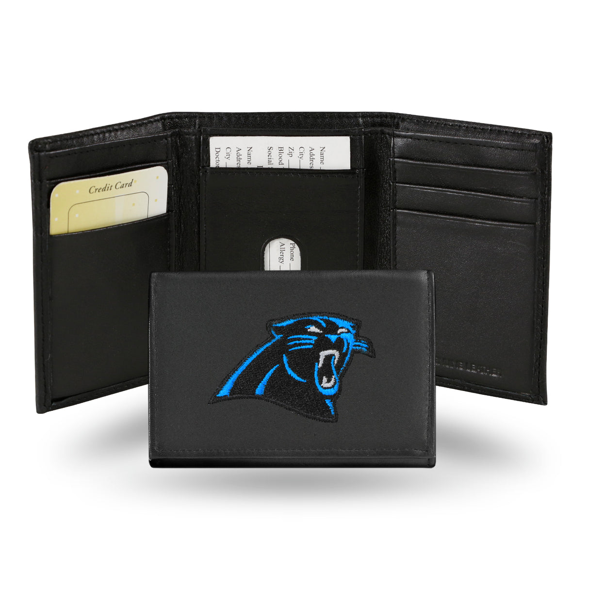 NFL Carolina Panthers Tri-Fold Wallet Fan Gear NFL Carolina Panthers