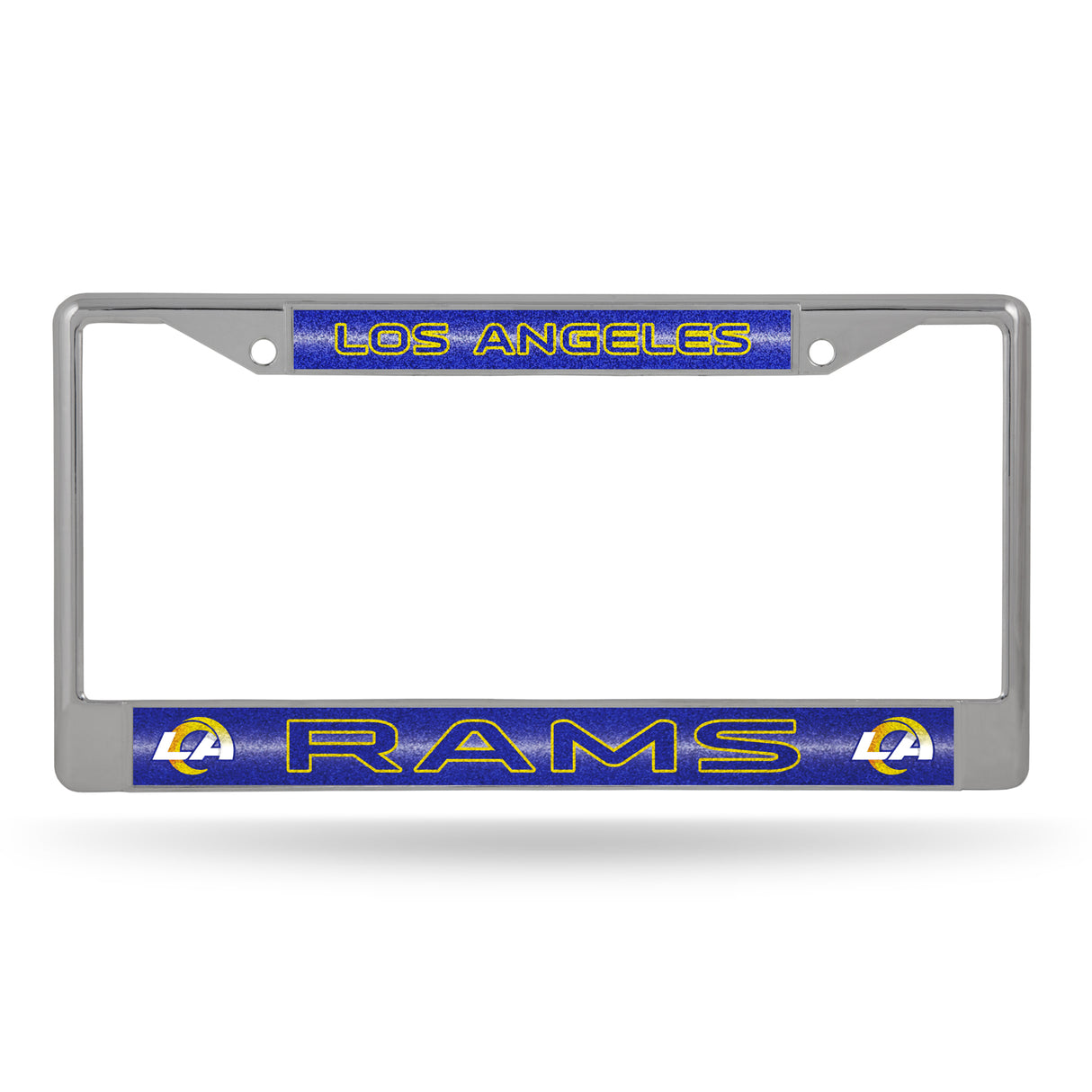 NFL Los Angeles Rams Chrome Glitter License Plate Frame Fan Gear NFL Los Angeles Rams