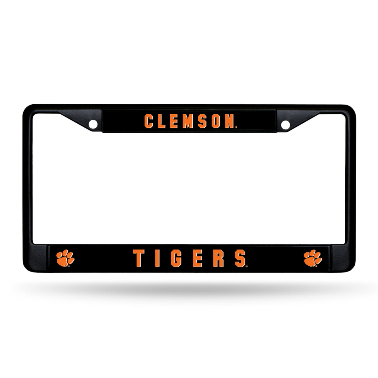 NCAA Clemson Tigers Black Chrome License Plate Frame Fan Gear NCAA Clemson Tigers