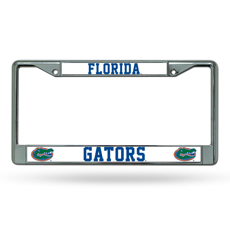 NCAA Florida Gators Chrome License Plate Frame Fan Gear NCAA Florida Gators