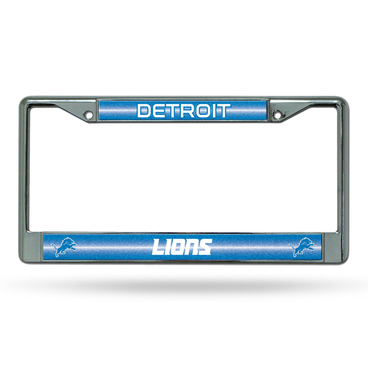 NFL Detroit Lions Chrome Glitter License Plate Frame Fan Gear NFL Detroit Lions