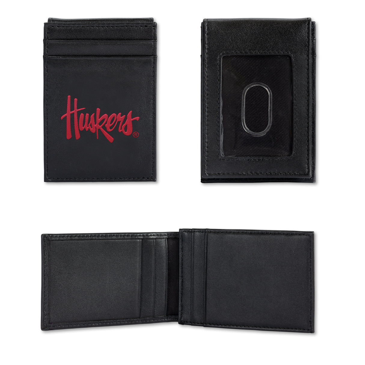 NCAA Nebraska Cornhuskers Embroidered Front Pocket Wallet Fan Gear NCAA Nebraska Cornhuskers