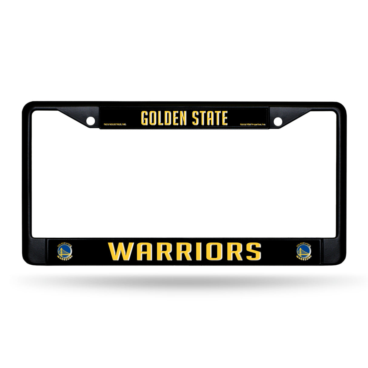 NBA Golden State Warriors Black Chrome License Plate Frame Fan Gear NBA Golden State Warriors