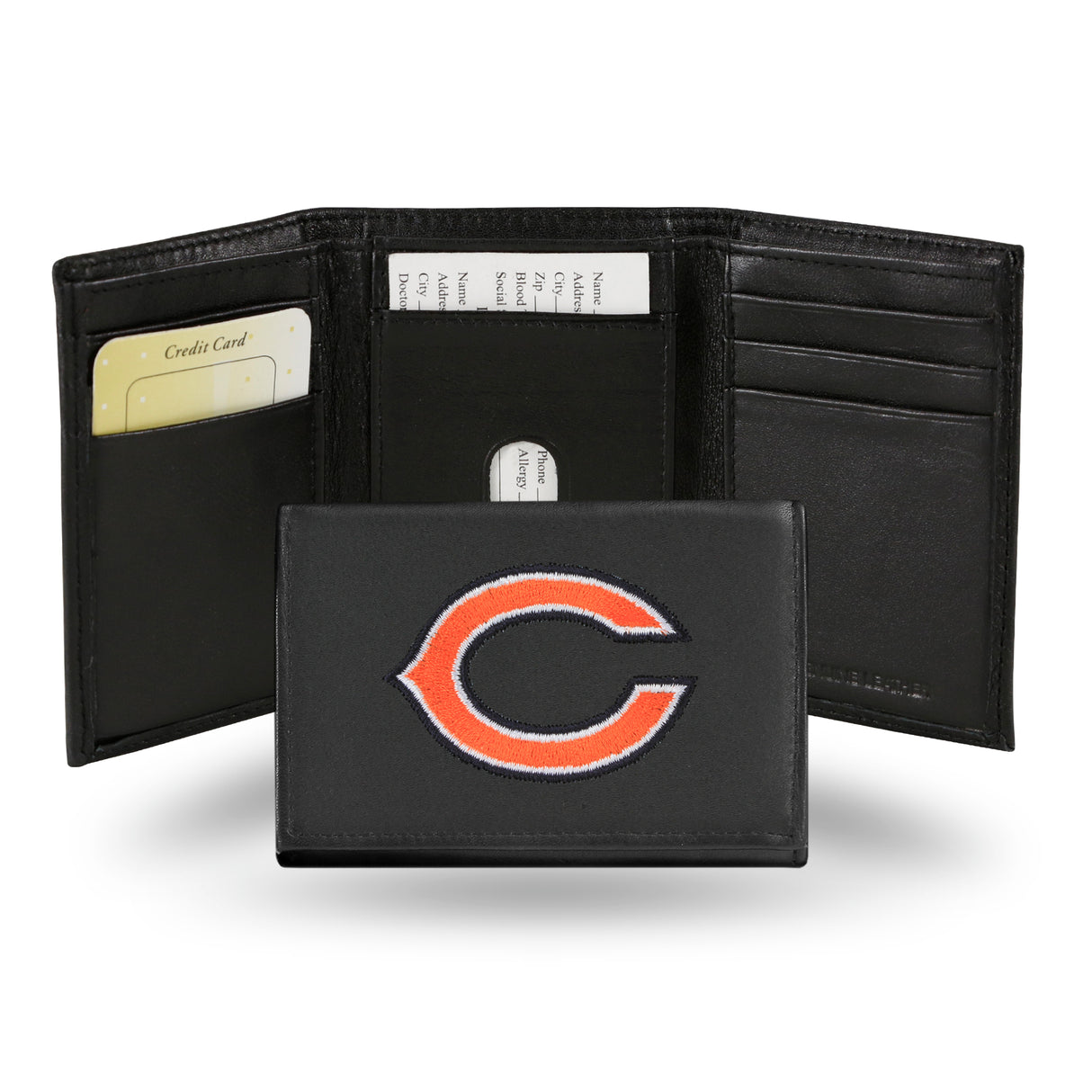 NFL Chicago Bears Tri-Fold Wallet Fan Gear NFL Chicago Bears