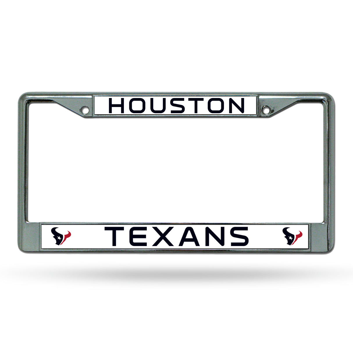 NFL Houston Texans Chrome License Plate Frame Fan Gear NFL Houston Texans