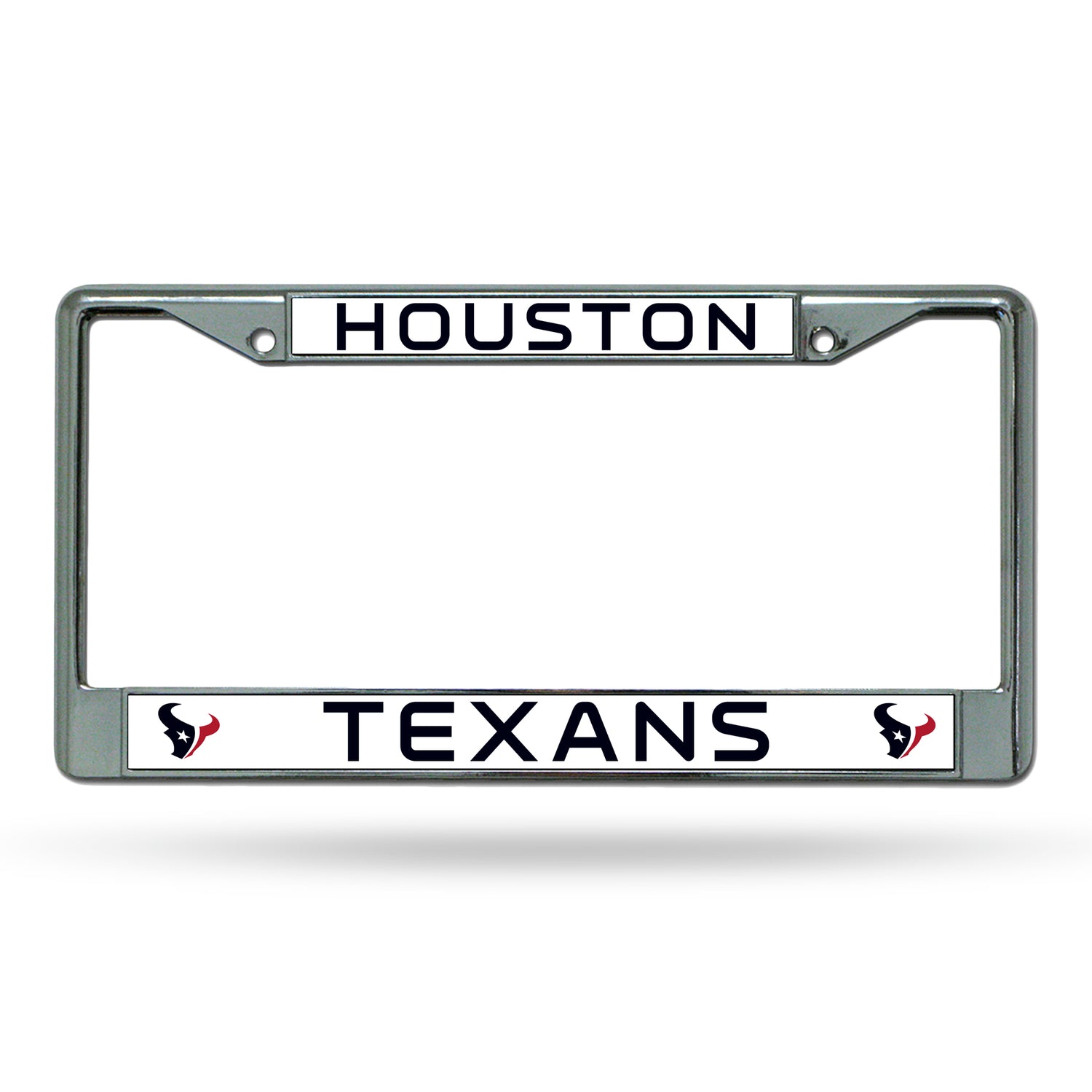 NFL Houston Texans Chrome License Plate Frame Fan Gear NFL Houston Texans
