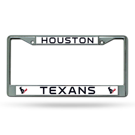 NFL Houston Texans Chrome License Plate Frame Fan Gear NFL Houston Texans