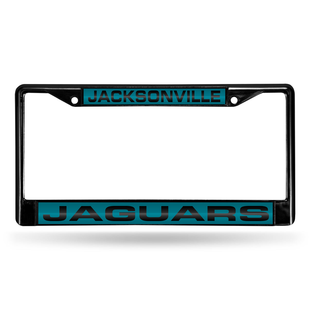 NFL Jacksonville Jaguars Laser Cut Black Chrome License Plate Frame Fan Gear NFL Jacksonville Jaguars