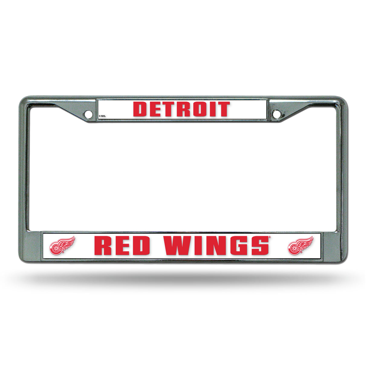 NHL Detroit Red Wings Chrome License Plate Frame Fan Gear NHL Detroit Red Wings
