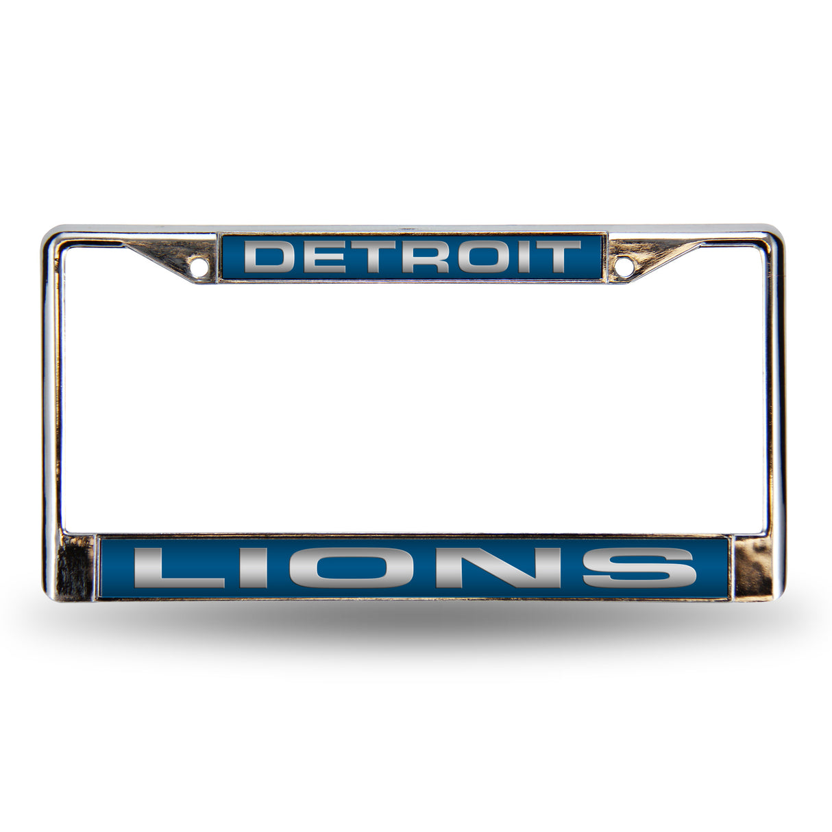 NFL Detroit Lions Laser Cut Chrome License Plate Frame Fan Gear NFL Detroit Lions
