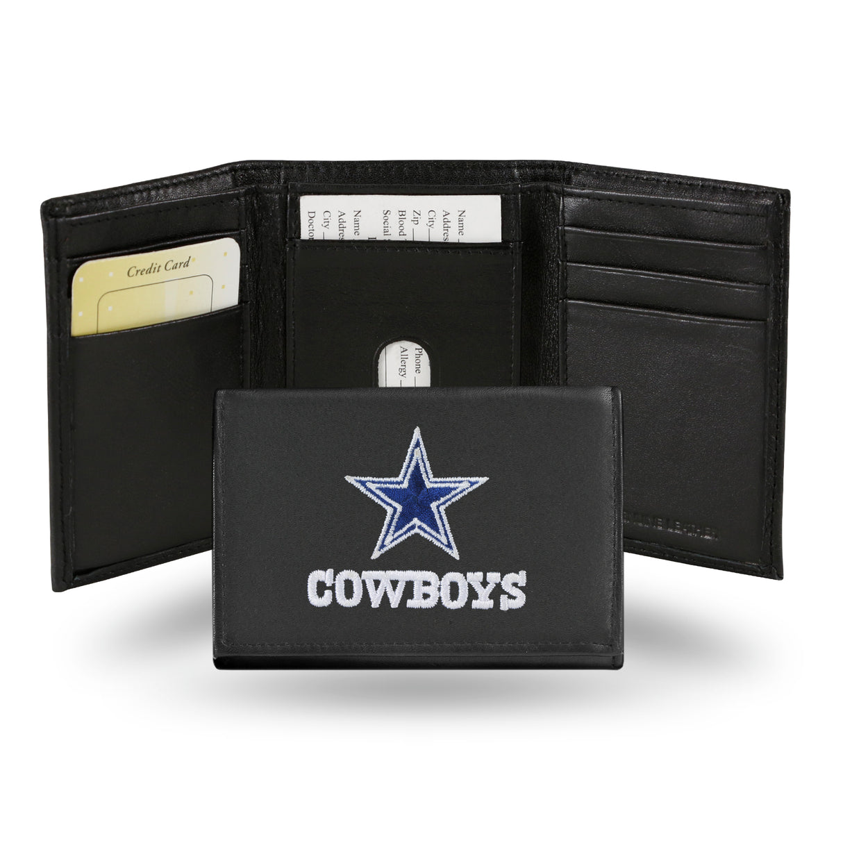 NFL Dallas Cowboys Tri-Fold Wallet Fan Gear NFL Dallas Cowboys