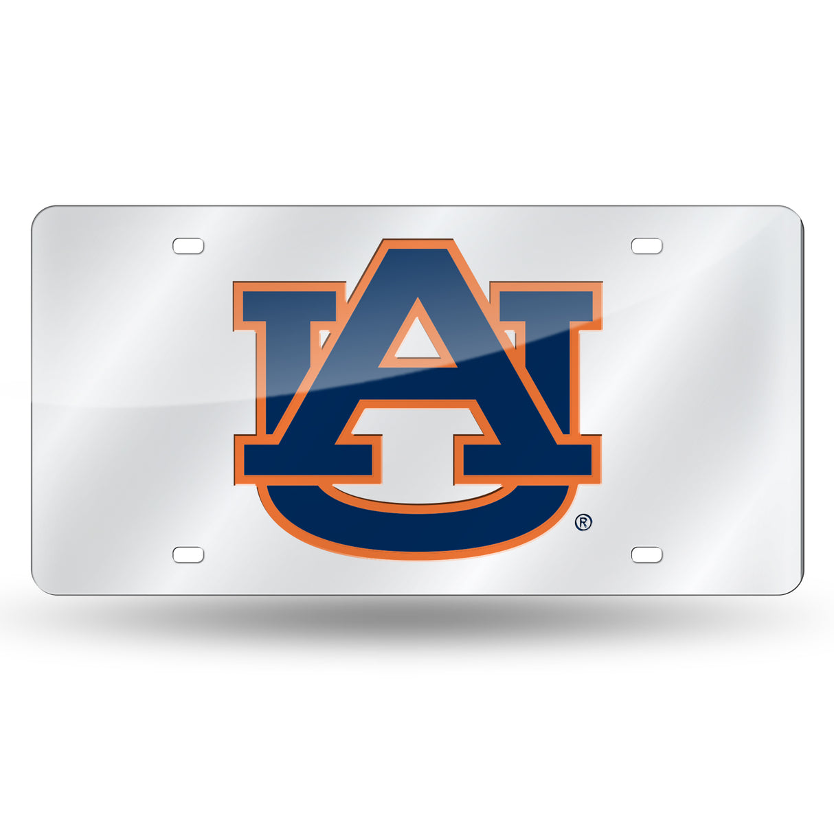 NCAA Auburn Tigers Silver Laser Cut Automobile Tag Fan Gear NCAA Auburn Tigers