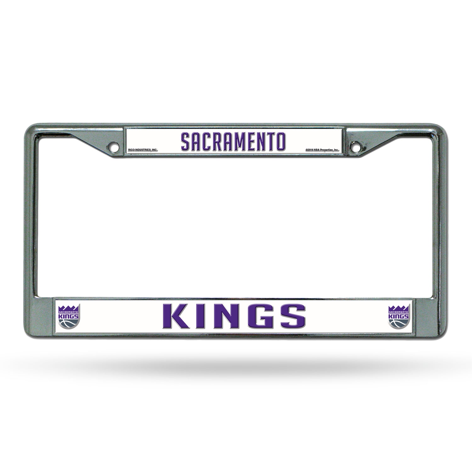 NBA Sacramento Kings Chrome License Plate Frame Fan Gear NBA Sacramento Kings