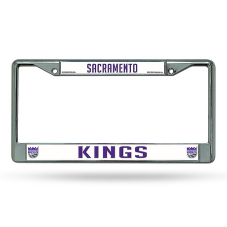 NBA Sacramento Kings Chrome License Plate Frame Fan Gear NBA Sacramento Kings