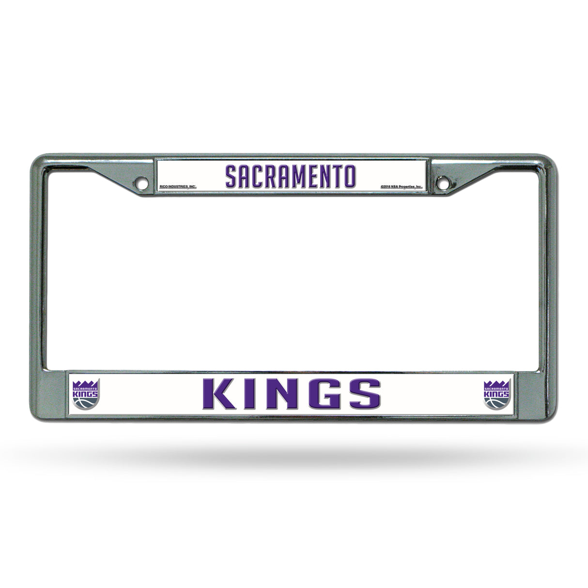 NBA Sacramento Kings Chrome License Plate Frame Fan Gear NBA Sacramento Kings