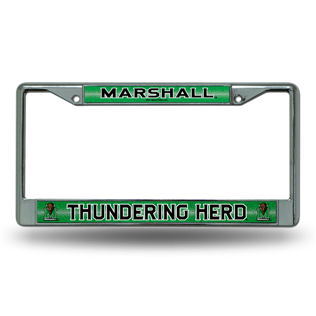 NCAA Marshall Thundering Herd Chrome Glitter License Plate Frame Fan Gear NCAA Marshall Thundering Herd