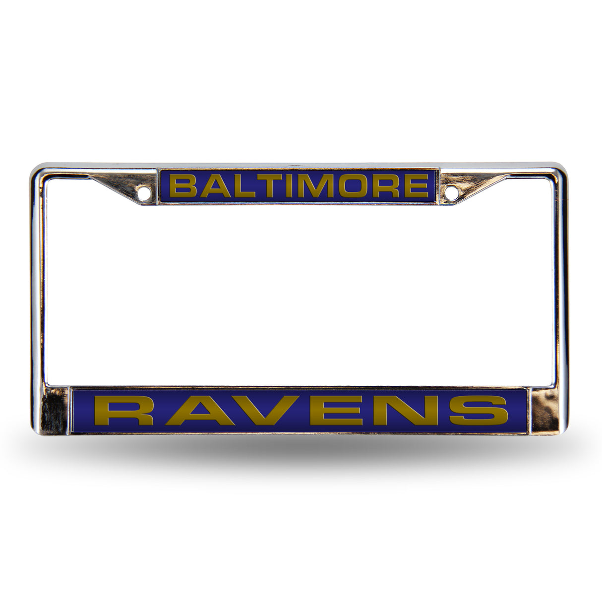 NFL Baltimore Ravens Laser Cut Chrome License Plate Frame Fan Gear NFL Baltimore Ravens
