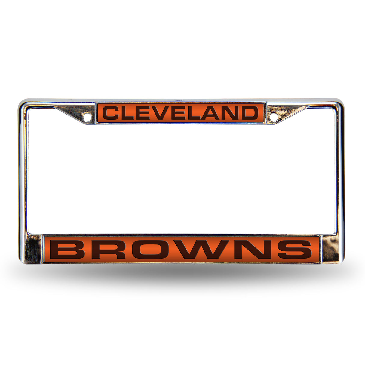 NFL Cleveland Browns Laser Cut Chrome License Plate Frame Fan Gear NFL Cleveland Browns