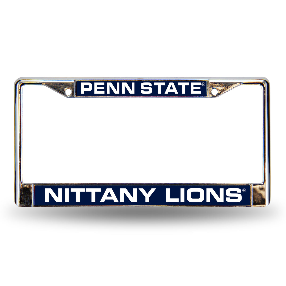 NCAA Penn State Nittany Lions - PSU Laser Cut Chrome License Plate Frame Fan Gear NCAA Penn State Nittany Lions