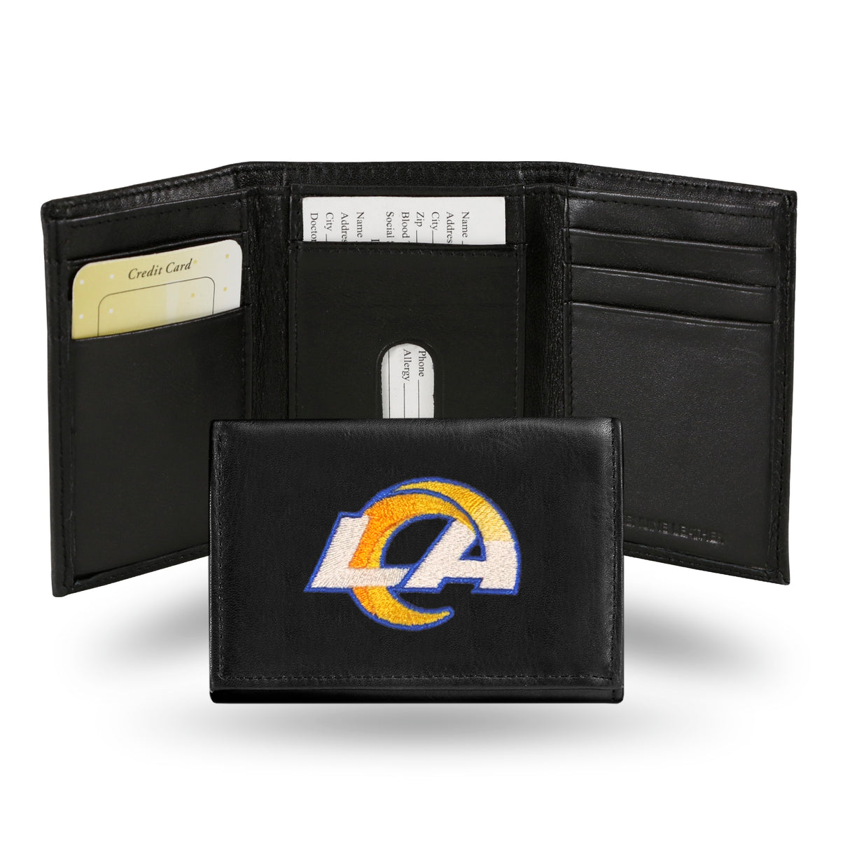 NFL Los Angeles Rams Tri-Fold Wallet Fan Gear NFL Los Angeles Rams