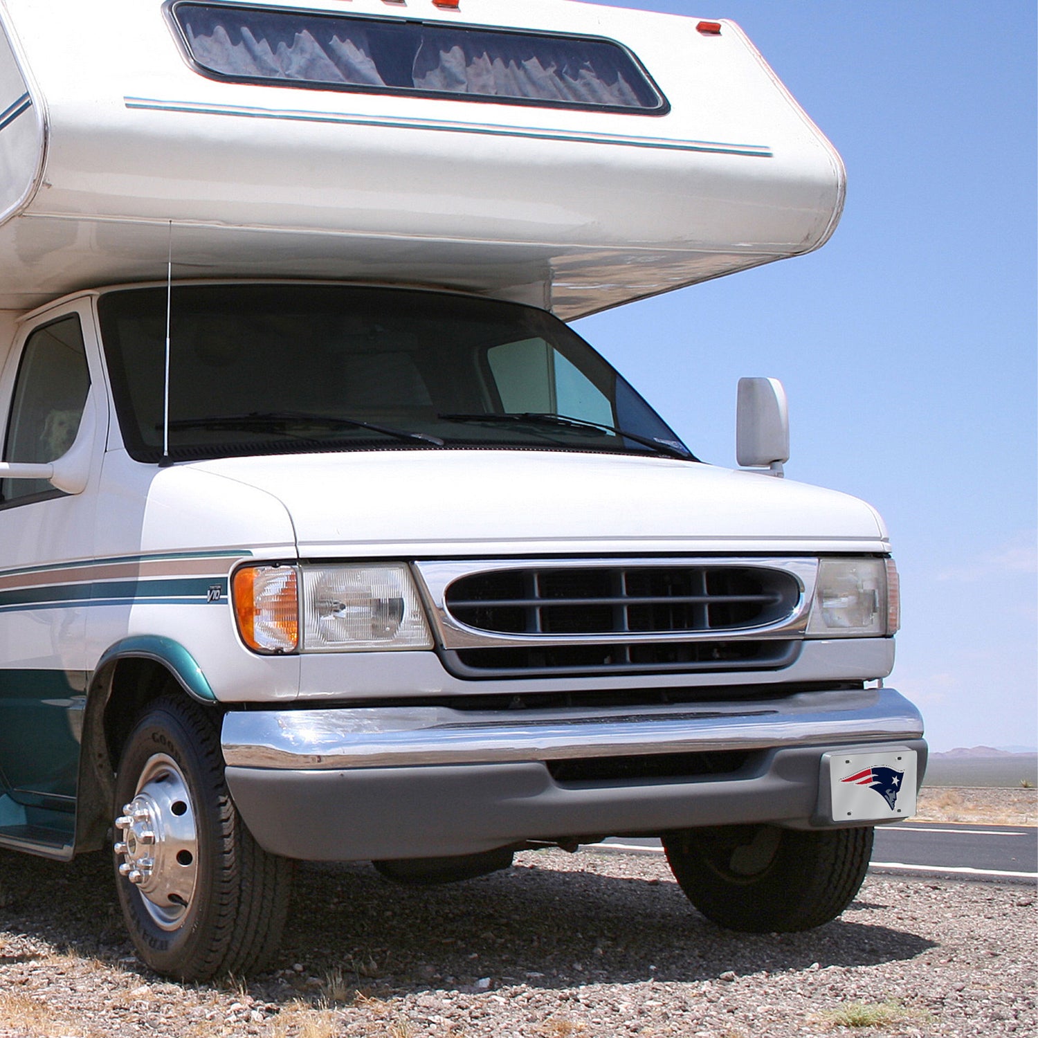 NFL New England Patriots Laser Cut Silver License Plate Tag Fan Gear NFL New England Patriots