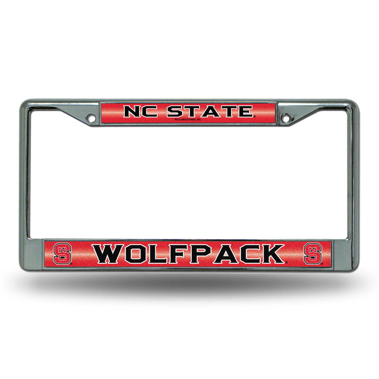 NCAA North Carolina State Wolfpack Chrome Glitter License Plate Frame Fan Gear NCAA North Carolina State Wolfpack