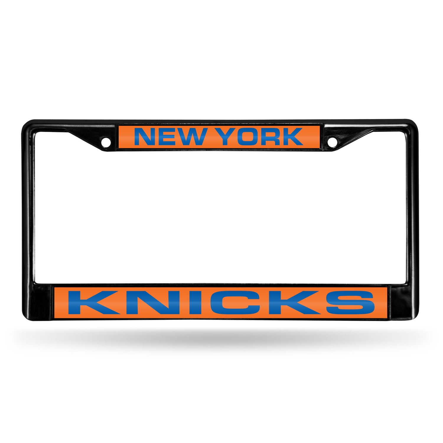 NBA New York Knicks Laser Cut Black Chrome License Plate Frame Fan Gear NBA New York Knicks